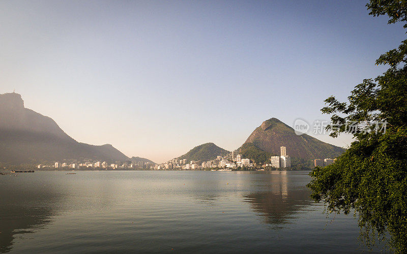 Lagoa Rodrigo de Freitas，里约热内卢de Janeiro，巴西